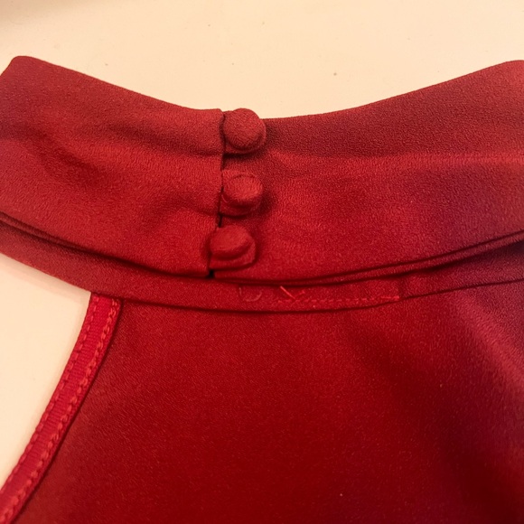 Lulu's Chic Wine Halter Jumpsuit - Picture 5 of 6